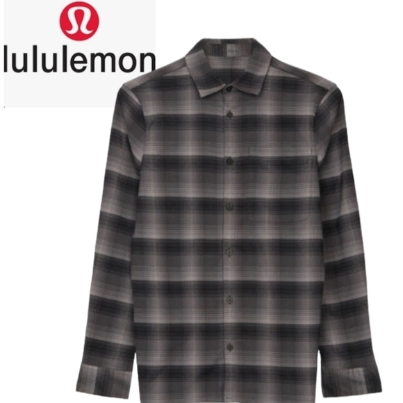 lululemon athletica Other - LULULEMON Masons Peak Flannel Size X-Large Shade Plaid Black Battleship like new